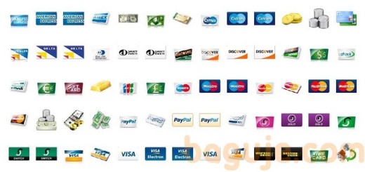 Ikonice – Novac, Kreditne kartice, PayPal