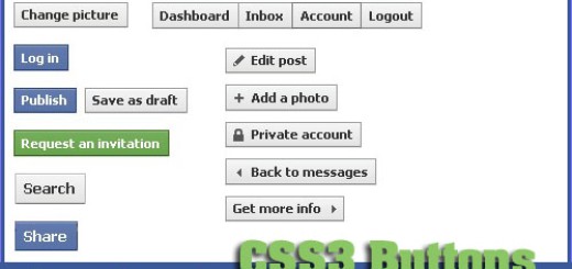 Facebook dugmići uz pomoć CSS3