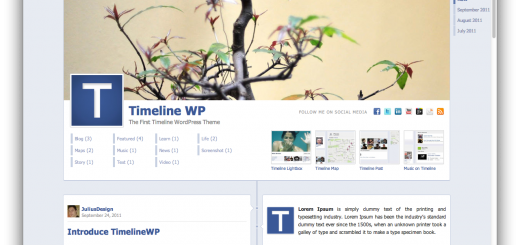 WordPress tema kao Facebook-ov timeline