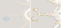 Google maps mapira i unutrašnjost aerodroma i velikih marketa