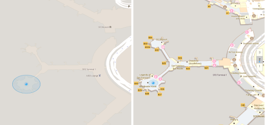 Google maps mapira i unutrašnjost aerodroma i velikih marketa