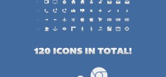 120 besplatnih ikonica u PSD formatu