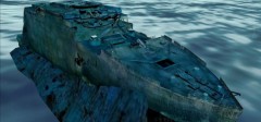 3D olupina Titanika u Google Earth-u