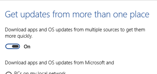 Windows 10 ima podršku za P2P update